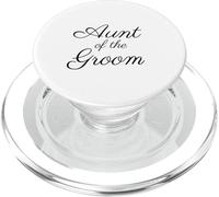 Aunt of The Groom, Wedding & Bridal, Black Script Police PopSockets PopGrip pour MagSafe