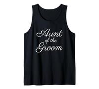 Aunt of The Groom, Wedding & Bridal, White Script Police Débardeur