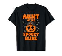 Aunt of The Spooky Dude Halloween Citrouille Anniversaire Famille T-Shirt