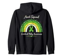 Aunt Ruban de Sensibilisation Boho Rainbow CP Vert Sweat à Capuche