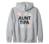 Aunt Tifa Floral Resistance Protest Resist Fascism No Kings Sweat à Capuche