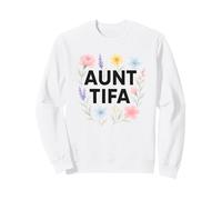 Aunt Tifa Floral Resistance Protest Resist Fascism No Kings Sweatshirt
