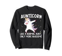 Aunticorn Auntie Unicorn Cool Auntie Sweatshirt