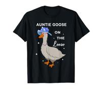 Auntie Goose is on The Loose Summer Aunt Silly Goose T-Shirt