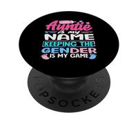 Auntie is My Name Keeping The Gender is My Game Révélation PopSockets PopGrip Adhésif