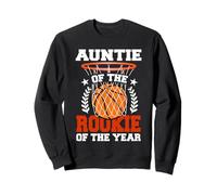 Auntie of Rookie 1er Anniversaire de Basket-Ball Assorti Sweatshirt