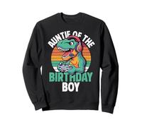 Auntie of The Birthday Boy Gaming T-Rex Assorti pour Anniversaire Sweatshirt
