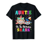 Auntie of The Shark Birthday Family Matching Birthday Nephew T-Shirt