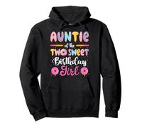 Auntie of The Two Sweet Birthday Girl Donut 2ème Anniversaire Sweat à Capuche