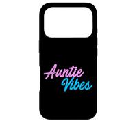 Auntie Vibes, parente de la Famille, Mignonne Tante, Tante Vintage Coque pour iPhone 17 Pro
