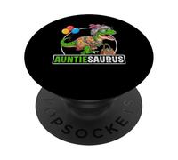 Auntiesaurus T-Rex Dinosaure Tante Saurus Famille Assorti PopSockets PopGrip Adhésif