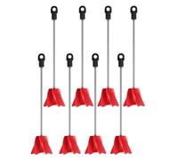 AuntYou Lot de 8 agitateurs de peinture pour perceuse, mélangeur de perceuse, mélangeur époxy, mélangeur de peinture hélicoïdal pour la plupart des perceuses