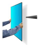 Auoace Support mural pour TV sans goujon, sans clous, sans dommage, sans perçage, sans vis, support de barre pour écran plat facile à installer, convient aux téléviseurs VESA de 32 à 75 pouces jusqu'à