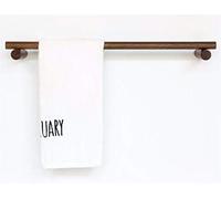 Auoeer Porte-Serviettes Mural, Porte-Serviettes Simple et Moderne, Porte-Serviettes en Bois, Appliquer Une Finition à l'huile de Cire de Bois. (Couleur : Noyer Noir)