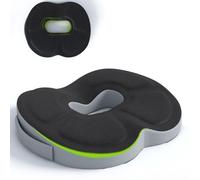 Auoketuo Coussin Antiescarres - Coussin Orthopédique Donut, Soulage Hémorroïdes, Prostate, Sciatique, Douleurs Dorsales - pour Bureau, Voiture, Fauteuil Roulant (Noir).