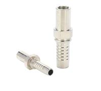 AUOQKQUT 100pcs 50011-08-06 Metric Standpipe Stright Lignt Series Carbon Steel Hydraulic Hose Fittings