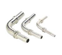 AUOQKQUT 100pcs 50091-06-04 Metric Standpipe 90 Degree Light Series Carbon Steel Hydraulic Hose Fittings