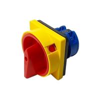 AUOQKQUT 25A Off-on Four Terminals One Poles Disconnect Isolator Switches LW26GS 48x48mm 64x64mm Padlock Rotary Cam Switch(64X64mm Large)