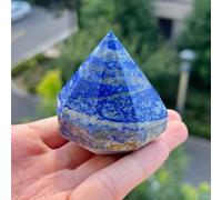 AUOQKQUT Beautiful Lapis Lazuli Pyramid Crystal Diamond Tower Point Ornaments Gem Stones for Yoga Witch Home (Size : 1pcs)