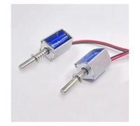 AUOQKQUT DC 6V 9V 12V Stroke 3mm/5mm 12mm Push-Pull Through Type DC Electromagnet Open Frame Spring Solenoid A