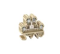 AUOQKQUT Din Rail Wire Conductor 10Pcs DK-4QV/35 Connector Two Level Screw Clamp Terminal Blocks Inflaming Type DK4QV/35
