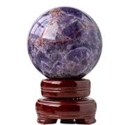 AUOQKQUT Dream Amethyst Crystal Ball Ornaments ore Home Porch Seven Star Array feng Shui,70-75mm