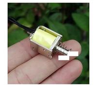 AUOQKQUT DS-0520S Stroke 9mm DC 12V Push Pull Through Type Rod Magnet Open Frame Solenoid