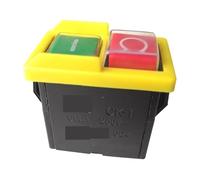 AUOQKQUT Emergency Stop Switch CK1 CK-1 125V/10A 250V/6A 4 Pins Waterproof Electromagnetic Pushbutton Switches Switch for Grinder(220V)