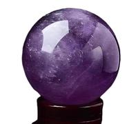 AUOQKQUT Healed Amethyst Stone Quartz Crystal Ball Purple Crystals As a Gift, ball-35mm