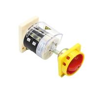 AUOQKQUT HZ12-25/08 on-Off Two Positions 2 Poles with Lengthen Pole and Emergency Stop Padlock Power Cut Off Electronic Starter Rotary Cam Switch