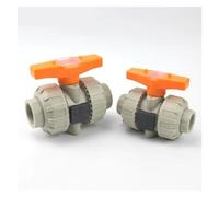 AUOQKQUT I.D20~50mm Ball Valve Double True Union Valve Industrial Water Pipe Connector Plumbing Hose Fittings Slip Shut 2-Way Valve