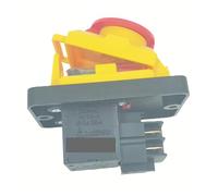 AUOQKQUT KJD12 250V 4-Pin Start Stop No Volt Release Push Button Switch