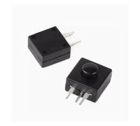 AUOQKQUT Lot de 10 Lampes frontales de Lampe de Poche 213WD 12 x 12 mm DC 30 V 1 A 3 Broches, Interrupteur à Bouton-Poussoir on-Off-on