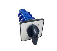 AUOQKQUT Rotary Cam Switch 16A 690V 3 Position 1-8 Poles Control Dual Power Changeover Interruptor Silver LW39A-16 Series(7P)