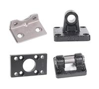 AUOQKQUT SC/SU Pneumatic Cylinder Bracket Accessories F-SC100/125/160/200CA/CB/FA/LB Single Double Ear Base Flange Plate(LB-125) AUOQKQUT