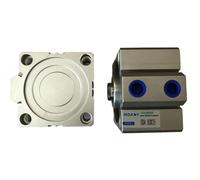 AUOQKQUT SDA80-15 SDA Series SDA80X15 3/8" Port Pneumatic Compact Air Cylinder 80mm Bore 15mm Stroke SDA80*15 AUOQKQUT