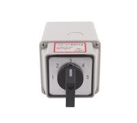 AUOQKQUT YMW26 LW26-20/5M Two Wire Five Group 5 Position 20A Power Switching Signal Waterproof Box Transfer Rotary Cam Switch