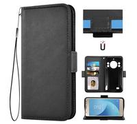 Auotu Cuir PU Coque Flip Bookstyle Magnétique Housse Étui Cover Case pour Cubot Kingkong 11 5G Smartphone (Noir)