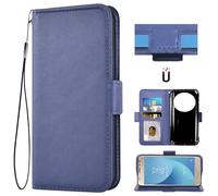 Auotu Cuir PU Coque Flip Bookstyle Magnétique Housse Étui Cover Case pour Doogee V30 Pro/Doogee V31 GT/DOOGEE S118 Pro Smartphone (Bleu)
