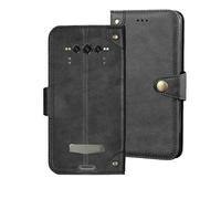 Auotu Cuir PU Coque Flip Bookstyle Magnétique Housse Étui Cover Case pour DOOGEE VMAX (2023) 5G / DOOGEE VMAXPLUS Smartphone (Noir)