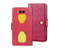 Auotu Cuir PU Coque with Protection de la caméra Flip Bookstyle Magnétique Housse Étui Cover Case pour Blackview BV7300 Smartphone (Rouge)
