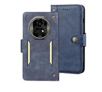 Auotu Cuir PU Coque with Protection de la caméra Flip Bookstyle Magnétique Housse Étui Cover Case pour Blackview Xplore 2 Projektor / Xplore2 Satellite Smartphone (Bleu)