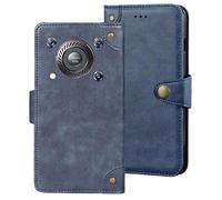 Auotu Cuir PU Coque with Protection de la caméra Flip Bookstyle Magnétique Housse Étui Cover Case pour Oukitel WP36 / Oukitel WP36 Pro Smartphone (Bleu)