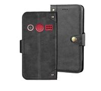 Auotu Cuir PU Coque with Protection de la caméra Flip Bookstyle Magnétique Housse Étui Cover Case pour Doro 1380 1381 1382 Smartphone (Noir)