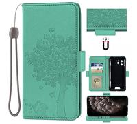 Auotu Cuir with Protection de la caméra PU Coque Flip Bookstyle Housse Étui Cover Case pour Blackview BV5300 / BV5300 Pro/Oscal S70 / S70 Pro/Blackview BV5300 Plus Smartphone (Vert)