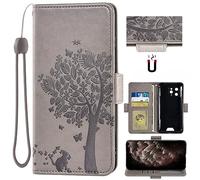Auotu Cuir with Protection de la caméra PU Coque Flip Bookstyle Housse Étui Cover Case pour Blackview BV5300 / BV5300 Pro/Oscal S70 / S70 Pro/Blackview BV5300 Plus Smartphone (Gris)
