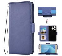 Auotu Cuir with Protection de la caméra PU Coque Flip Bookstyle Magnétique Housse Étui Cover Case pour Oukitel WP52 Smartphone (Bleu)
