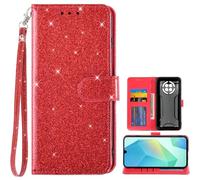 Auotu Cuir with Protection de la caméra PU Coque Flip Bookstyle Magnétique Housse Étui Cover Case pour Cubot Kingkong ACE 5 Smartphone (Rouge)