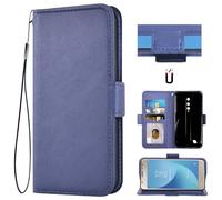 Auotu Cuir with Protection de la caméra PU Coque Flip Bookstyle Magnétique Housse Étui Cover Case pour Ulefone Armor X12 Pro / X12 Smartphone (Bleu)