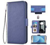 Auotu Cuir with Protection de la caméra PU Coque Flip Bookstyle Magnétique Housse Étui Cover Case pour CUBOT Kingkong 9 Smartphone (Bleu)